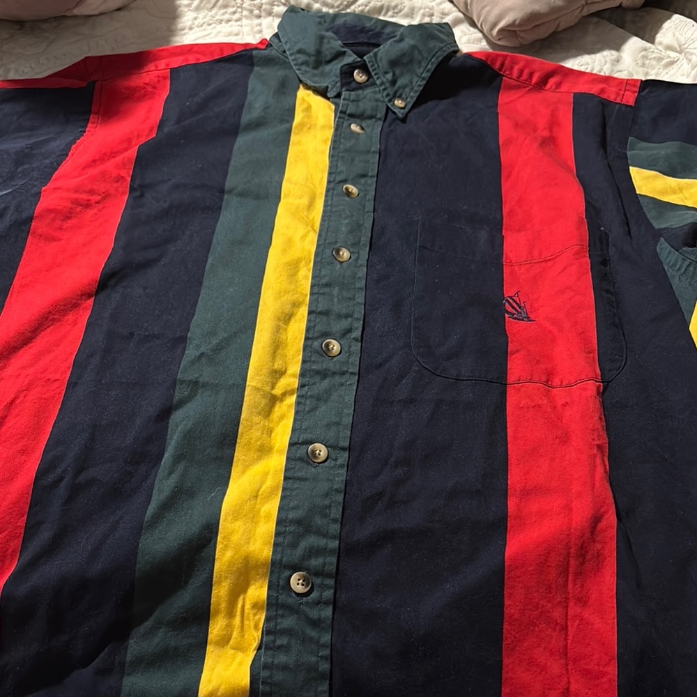 Colorful Striped Men's Shirt